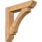 Ekena Millwork Imperial Slat Smooth Bracket w/ Offset Brace, Western Red Cedar, 7 1/2"W x 36"D x 36"H BKT0806X36X36IMP06SWR - alternate 1